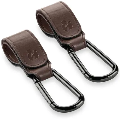 Cârlige universale pentru cărucior Hauck - 2 bucăți, Brown