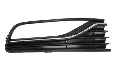 Capac bara fata Dreapta cu locas lampa ceata, plastic, crom/negru/negru lucios potrivit VW POLO, POLO V 2009-2022 2014-2017