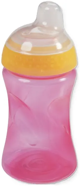 Baby Nova cană de antrenament cu supapă de oprire - 300 ml, roz