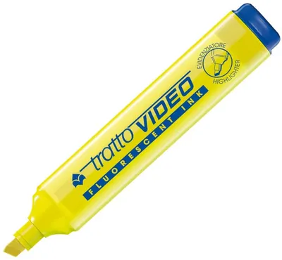 Marcator de text Tratto Video - Galben