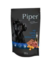 Hrana umeda pentru caini Piper Adult cu miel morcov 500 gr