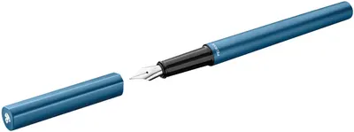 Stilou Pelikan Ineo - Albastru petrol, în cutie metalică