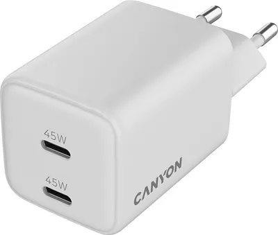 Încărcător Canyon - CU45CC, 45W, alb