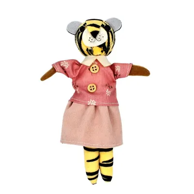 Decoratiune Zooky animăluț tigroaică cu rochiță roz
