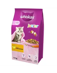 WHISKAS Junior 1,4 kg Hrana uscata pisoi, cu pui