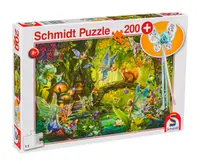 Puzzle Schmidt din 200 de piese - Zane in padure, cu bagheta magica