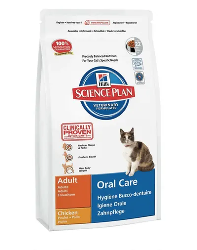 HILL'S Science Plan Feline Adult Oral Care cu pui 1,5 kg