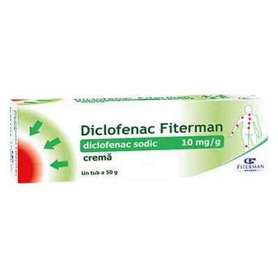 Diclofenac Fiterman 10mg/g x 1 crema | 50g