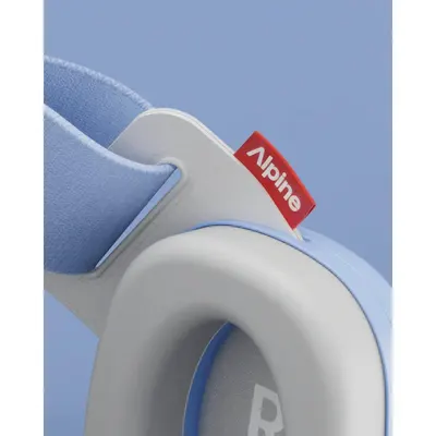 Casti antifonice pentru bebelusi si copii pana la 4 ani ofera protectie auditiva ALPINE Muffy Baby Sky Blue ALP29673