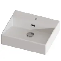 Lavoar baie pe blat Celesta Urban 50 50 x 42 x 14 cm orificiu baterie ceramica alb