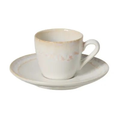 Ceașcă albă pentru espresso din gresie ceramică 100 ml Taormina – Casafina