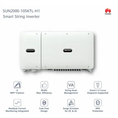 Invertor on-grid trifazat Huawei Smart String SUN2000-105KTL-H1 105kW 6 MPPT IP65