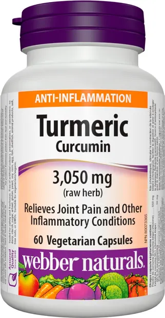 Turmeric Curcumin, 60 capsule, Webber Naturals