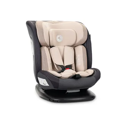 Scaun auto pentru copii Lorelli Sagitta Beige, i-Size, rotativ 360, protectie laterala SPS, spatar reglabil, 0-12 ani, 40-150 cm, SPS