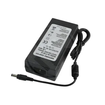 Sursa de alimentare benzi LED 60W, 12V, 5A, mod comutat, stabilizata, IP20, 3 pini, mufa DC 5.5/2.1, cablu 100 cm
