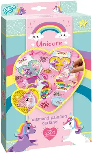Totum Creative Set - Ghirlandă de diamante cu unicorn