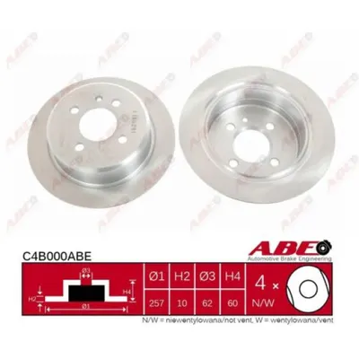 Disc frana ABE C4B000ABE
