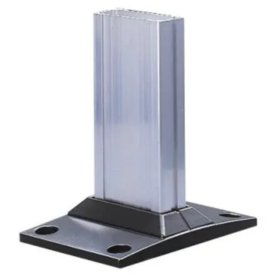 Extro - Rectangular Base For Support Column - Graphite Grey