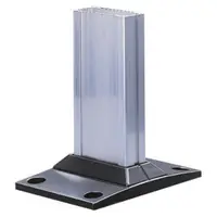 Extro - Rectangular Base For Support Column - Graphite Grey