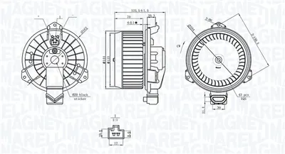 Ventilator habitaclu potrivit TOYOTA VERSO S, YARIS 1.0-1.5 11.10