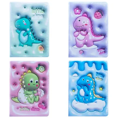 Carnet 3D 18x13x2.2cm 80 file Dinozauri