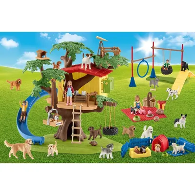 Puzzle 40 piese - Farm World with Happy Friends