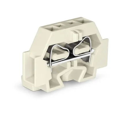 2-conductor terminal block; suitable for Ex e II applications; without push-buttons; with fixing flange; for screw or similar mounting types; Fixing hole 3.2 mm Ø; 4 mm²; CAGE CLAMP®; 4,00 mm²; light gray