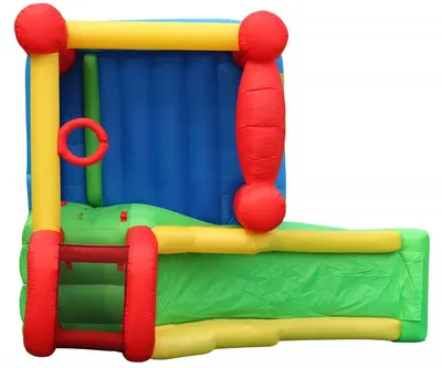 Saltea gonflabil Play Center 6 in 1 cu spaiu de crat, loc de joac cu bile, co de baschet si tunel