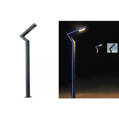 Stalp iluminat ornamental LED – 30w/4000k albastru / 3m