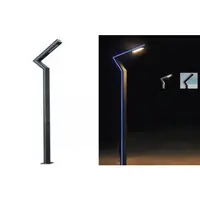 Stalp iluminat ornamental LED – 30w/4000k albastru / 3m
