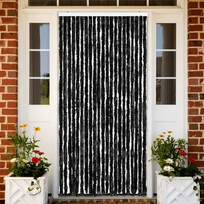 Gossi perdea pentru insecte, antracit, 90x220 cm, chenille