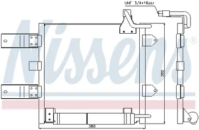 Radiator clima AC cu uscator SEAT AROSA; VW LUPO, POLO 1.2D-1.7D intre 1998-2005