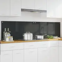 vidaXL Panou de bucătărie 2 buc. Gri închis 100 x 50 cm