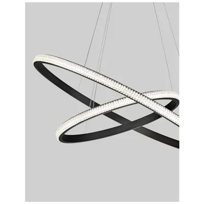 Lampa suspendata NAGER Dimabil Nisipiu Negru Aluminiu & Acrylic LED 45 Wat 230 Volt 2737Lm 3000K IP20