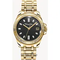 Ceas Thomas&nbsp;Sabo Thomas Sabo WA0431-291-207 Ladies Watch black-gold 33mm 5ATM