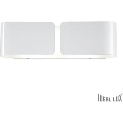 Aplica Clip Mica, 2 becuri, dulie E27, L:440 mm, H:127 mm, Alb