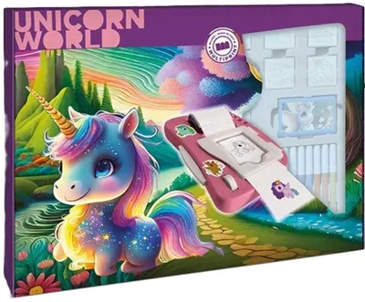 Kit creativ cu mașină de autocolante Multiprint - Magic Unicorn