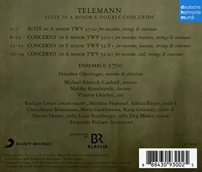 Telemann: Suite In A Minor & Double Concertos