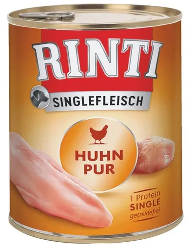 RINTI Singlefleisch Chicken Pure hrana monoproteica pentru caini, cu pui 800 gr