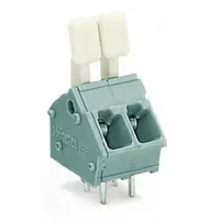 PCB terminal block; finger-operated levers; 2.5 mm²; Pin spacing 5/5.08 mm; 8-pole; CAGE CLAMP®; commoning option; 2,50 mm²; gray
