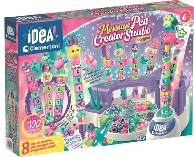 Set creativ Clementoni Crea Idea - Studio de pixuri Message Pens