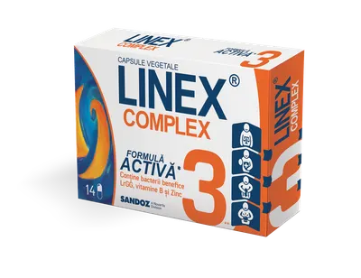 Linex Complex, 14 capsule vegetale, Sandoz