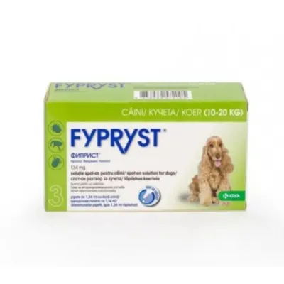 FYPRYST, deparazitare externă câini, pipetă repelentă, M(10 - 20kg), 3buc