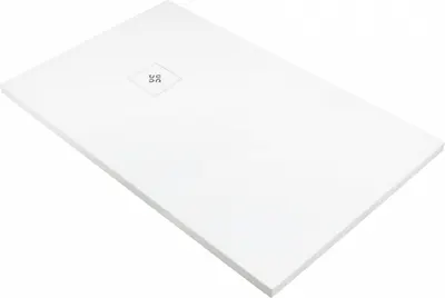 Cadita de dus dreptunghiulara, acril, slim, alb, 120x80x3.5 cm, Deante Silia