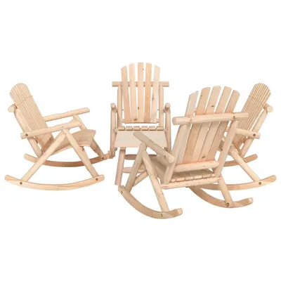 Gossi set mobilier de gradina, 5 piese, lemn masiv de molid