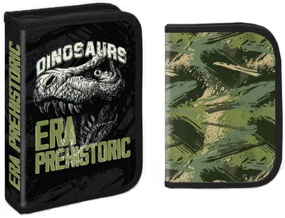Penar școlar echipat S. Cool - Dino Era, cu 1 fermoar, 32 bucăți