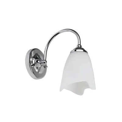 Aplica Silvia Crom+Alb 1xE27 60W