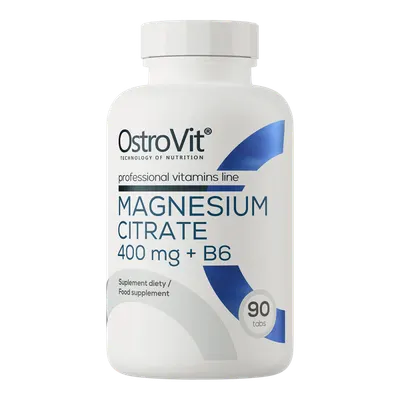 Magneziu Citrat 400mg + B6, 90 tablete, OstroVit