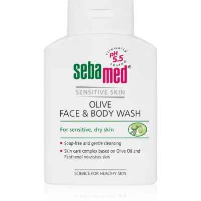 Sebamed Wash lotiune delicata pentru spalarea fetei si a corpului cu ulei de masline 200 ml