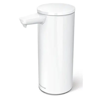 Dozator de săpun lichid alb automat din metal 266 ml – simplehuman